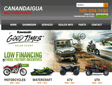 Tablet Screenshot of canandaiguamotorsports.com